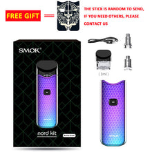 Load image into Gallery viewer, SMOK Nord Pod Vape Kit with 1100mAh Battery 3ML Cartridge mesh coil Electronic Cigarette Vape pod kit vs SMOK novo