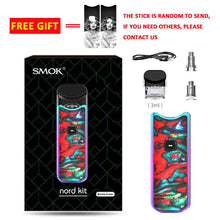 Load image into Gallery viewer, SMOK Nord Pod Vape Kit with 1100mAh Battery 3ML Cartridge mesh coil Electronic Cigarette Vape pod kit vs SMOK novo